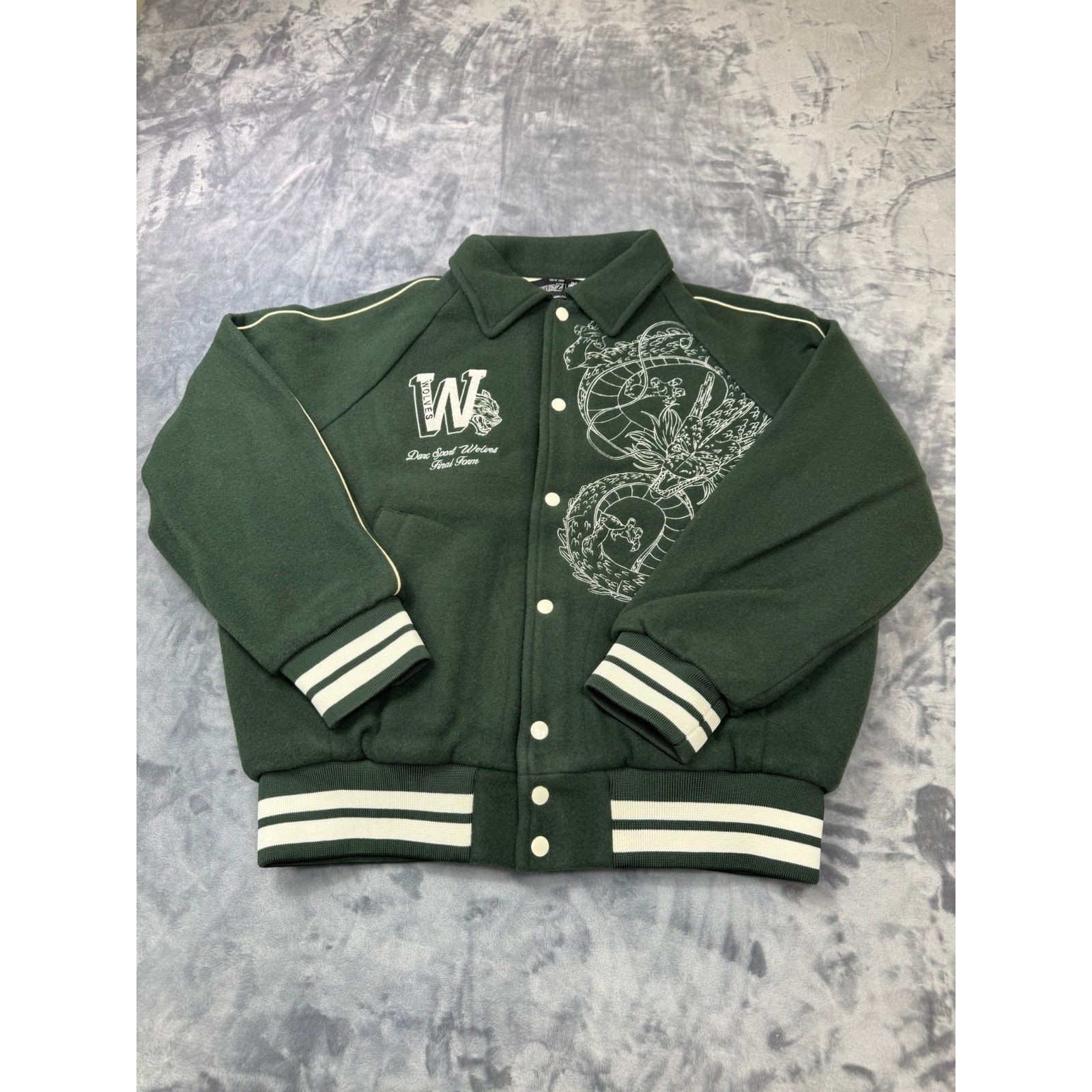 Darc Sport X Dragon Ball Z "Our Wish" Letterman Jacket Mens Medium 782 Of 1000